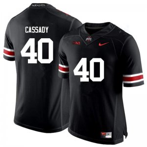 NCAA Ohio State Buckeyes Men's #40 Howard Cassady Black Nike Football College Jersey DKJ7445SE